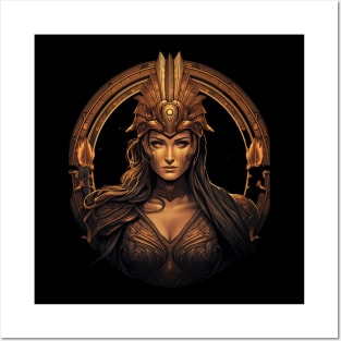 Athena Goddess of War in Ancient Greece Posters and Art